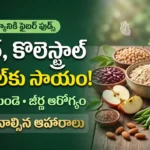 ఫైబర్ ఫుడ్స్: షుగర్, కొలెస్ట్రాల్ మరియు బరువు తగ్గించే ఫైబర్ ఫుడ్స్ (పీచు పదార్థం ఉండే ఆహారాలు)