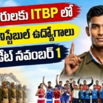 ITBP కానిస్టేబుల్ స్పోర్ట్స్ కోటా నోటిఫికేషన్ 2026