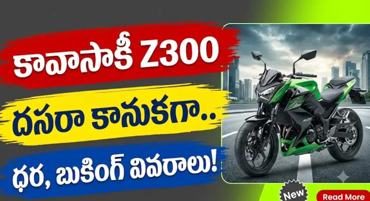 Kawasaki Z300 India Launch - Price, Bookings, Specs, and Features