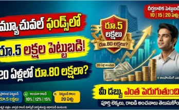 మ్యూచువల్ ఫండ్స్‌లో రూ.5 లక్షల పెట్టుబడి : మ్యూచువల్ ఫండ్స్ లంప్ సమ్ పెట్టుబడి మరియు కాంపౌండింగ్ పవర్ ద్వారా సంపద సృష్టి
