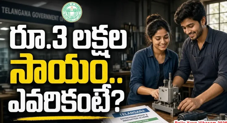 Rajiv Yuva Vikasam 2026 Telangana Rs 1 lakh financial assistance
