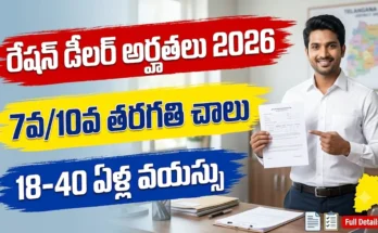 Ration Dealer Eligibility 2026 Telangana 7th 10th qualification age limit local resident