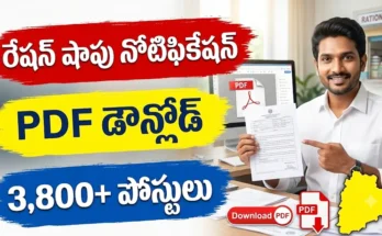 Ration Shop Dealership Notification 2026 Telangana PDF Download district wise list