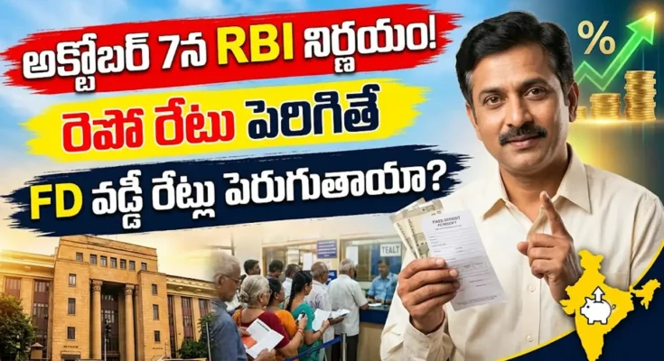 RBI రెపో రేటు నిర్ణయం, FD వడ్డీ రేట్ల అంచనా