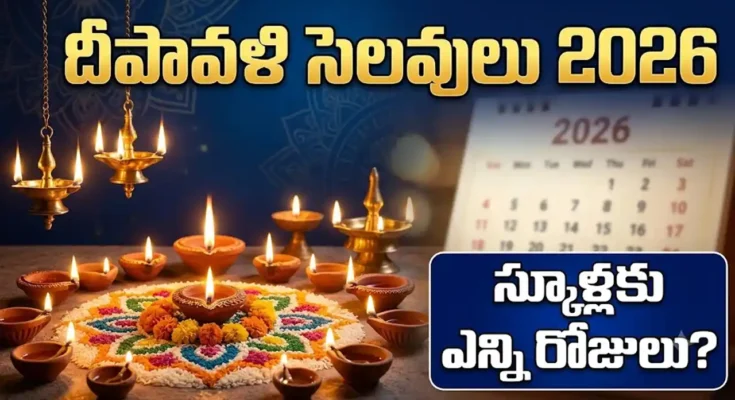 తెలంగాణ దీపావళి సెలవులు 2026 నవంబర్ 8 స్కూల్ హాలిడే అప్డేట్