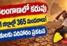 తెలంగాణలో 31 జిల్లాల్లోని 365 మండలాలు కరువు బాధిత ప్రాంతాలు