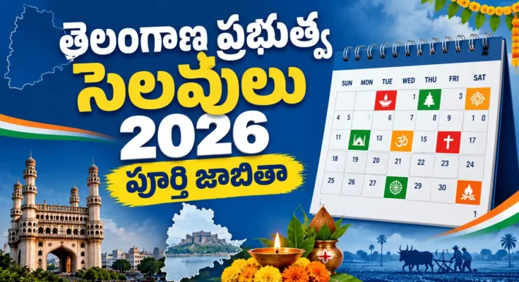 తెలంగాణ ప్రభుత్వ సాధారణ సెలవులు 2026 పూర్తి జాబితా